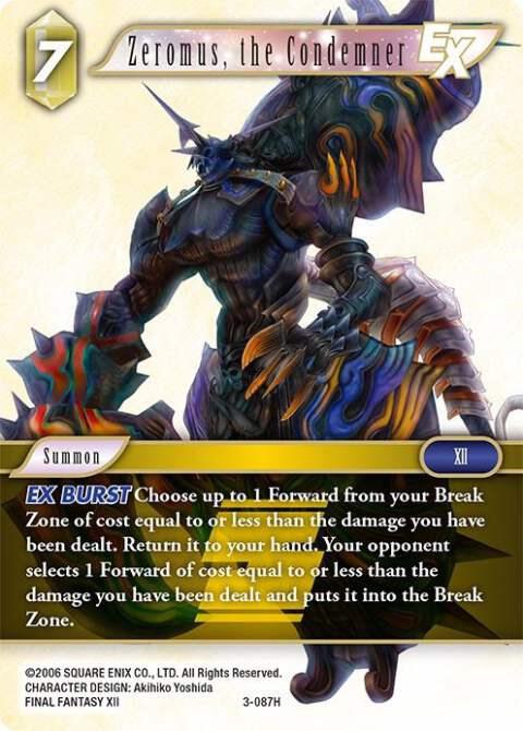 Zeromus the Condemner EX 3-087H (Opus III) 