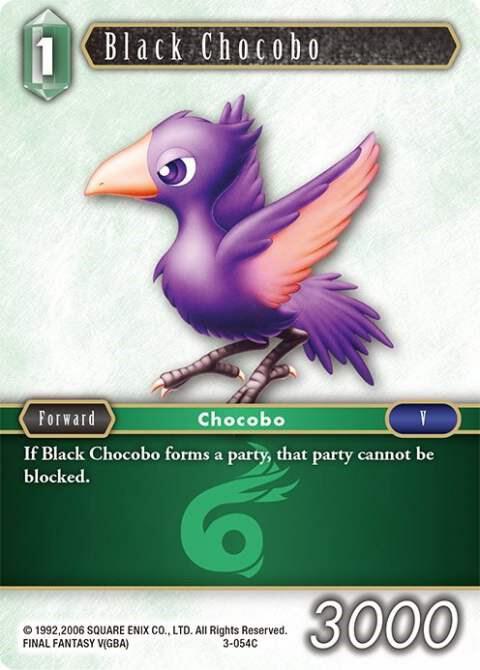 Black Chocobo 3-054C (Opus III)  - Foil