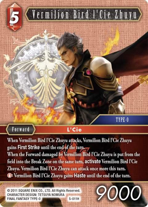 Vermilion Bird lCie Zhuyu 5-011H (Opus V) 