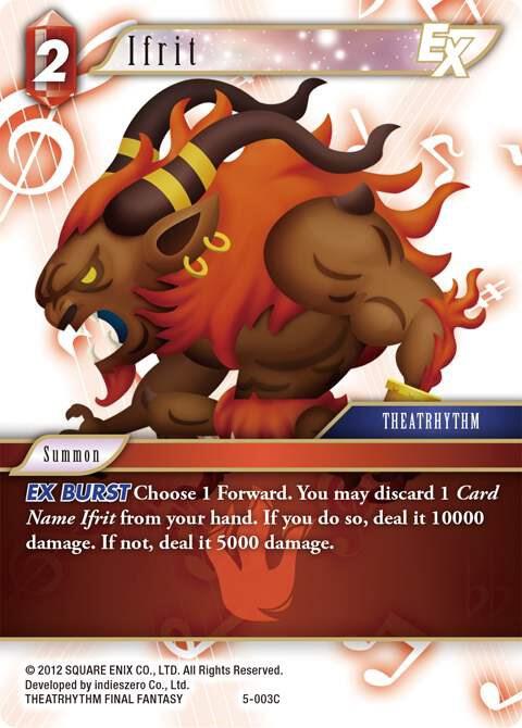 Ifrit EX 5-003C (Opus V)  - Foil