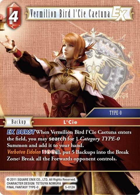 Vermilion Bird lCie Caetuna 5-012H (Opus V) 