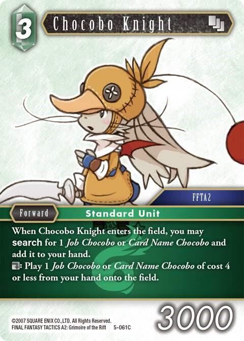 Chocobo Knight 5-061C (Opus V)  - Foil