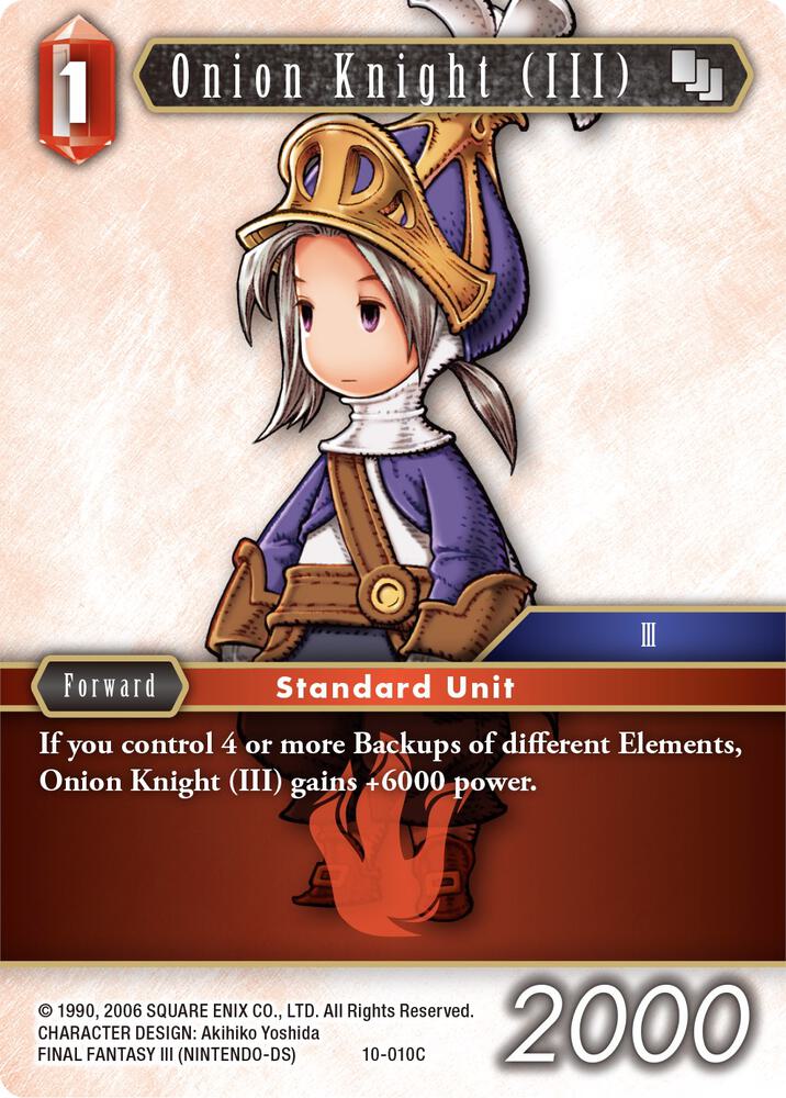 Onion Knight III 10 010C Luneth 10-010C (Opus X)  - Foil