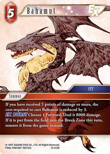 Bahamut EX 13-012R (Opus XIII: Crystal Radiance)  - Foil