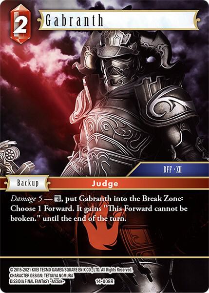 Gabranth 14-009R (Opus XIV: Crystal Abyss)  - Foil