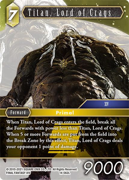 Titan, Lord of Crags 14-062L (Opus XIV: Crystal Abyss) 