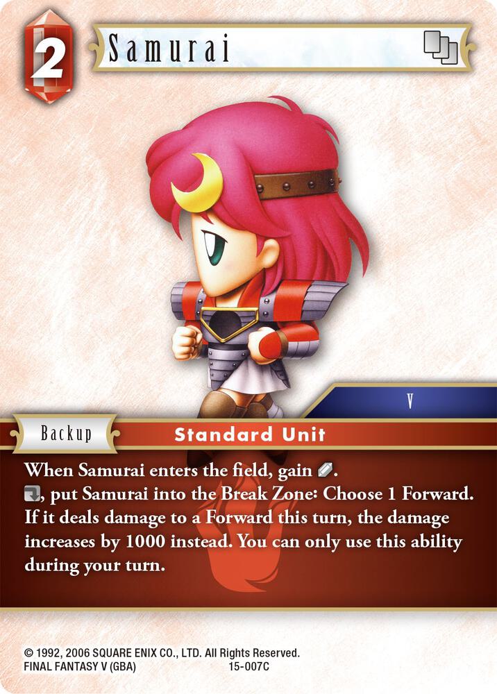 Samurai 15-007C (Crystal Dominion)  - Foil