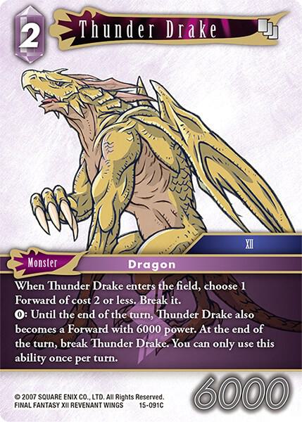 Thunder Drake 15-091C (Crystal Dominion)  - Foil