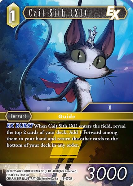 Cait Sith XI EX 15-070R (Crystal Dominion)  - Foil