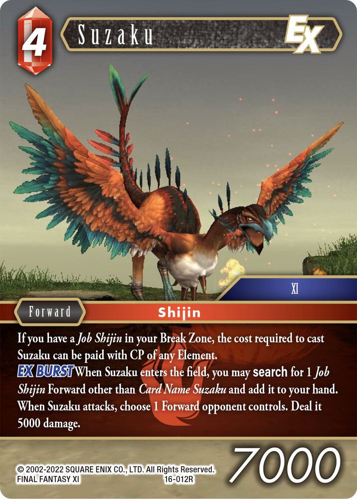 Suzaku EX 16-012R (Emissaries of Light)  - Foil