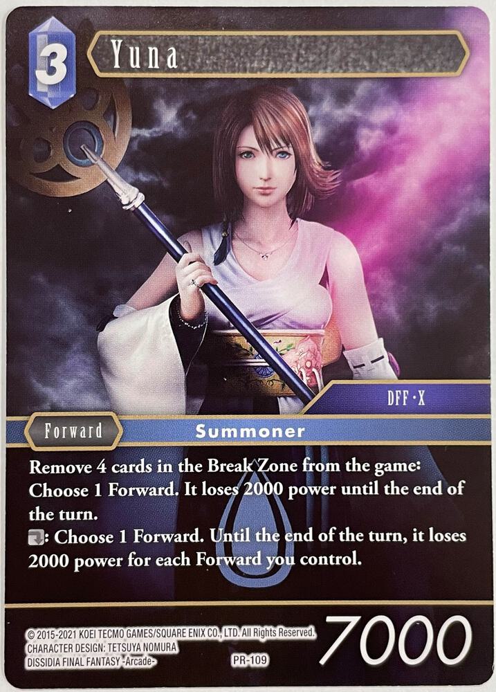 Yuna PR-109 (Deck Exclusive Cards) 