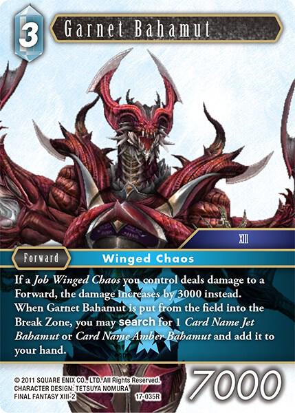 Garnet Bahamut 17-035R (Rebellion's Call)  - Foil