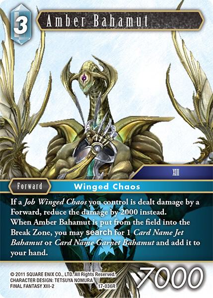 Amber Bahamut (Rebellion's Call)  - Foil