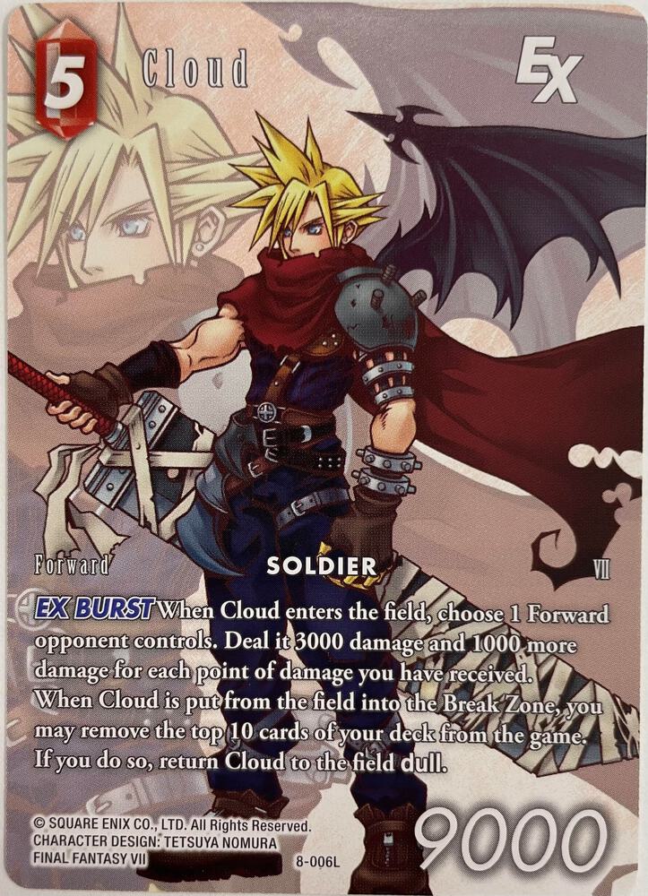 Cloud EX Full Art Reprint 8-006L (Crystal Dominion) 