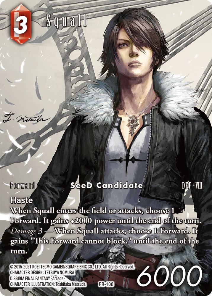 Squall PR 108 Full Art PR-108 (Deck Exclusive Cards)  - Foil