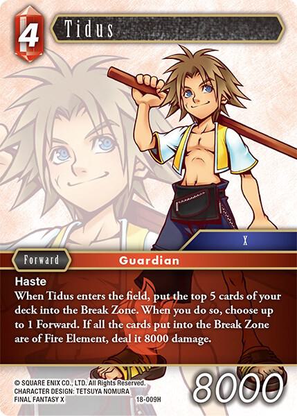 Tidus 18-009H (Resurgence of Power)  - Foil