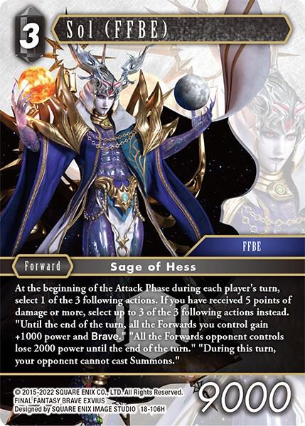 Sol FFBE 18-106H (Resurgence of Power) 