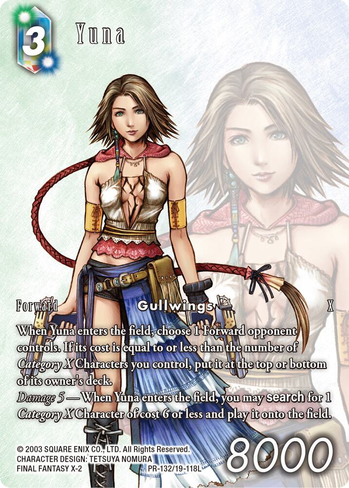 Yuna From Nightmares Buy A Box Promo PR-132/19-118L (FF: Promo Cards)  - Foil