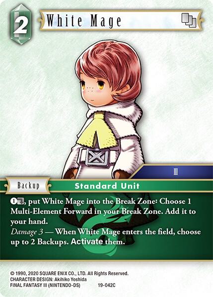 White Mage 19 042C (From Nightmares)  - Foil