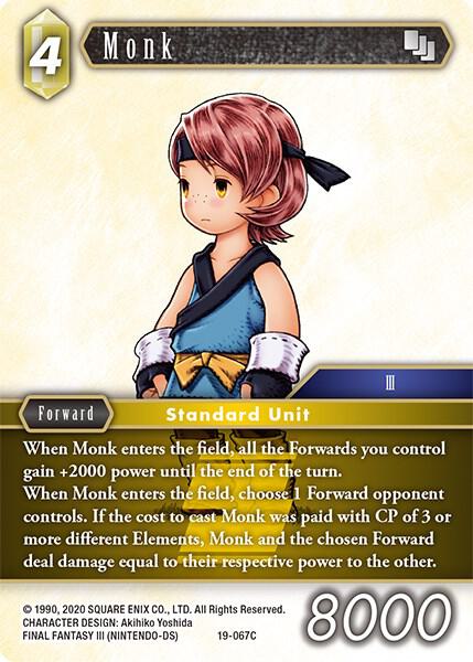 Monk 19 067C 19-067C (From Nightmares)  - Foil