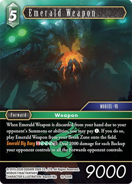 Emerald Weapon 19-039R (From Nightmares)  - Foil