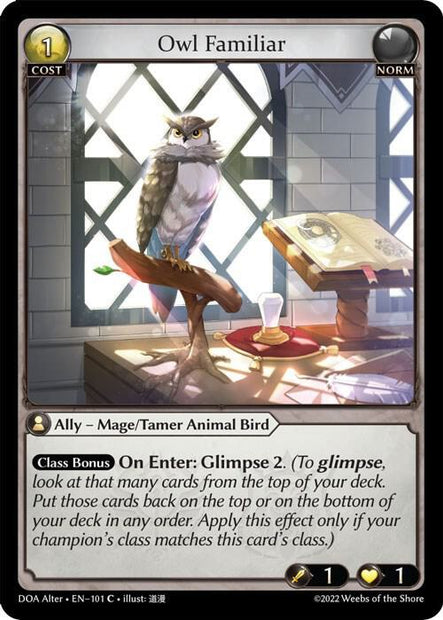 Owl Familiar (Dawn of Ashes Alter Edition) 