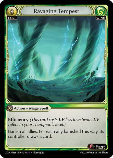 Ravaging Tempest 219 (Dawn of Ashes Alter Edition) 