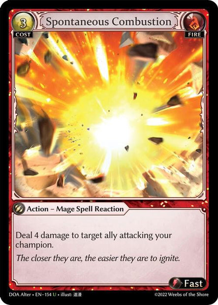 Spontaneous Combustion 154 (Dawn of Ashes Alter Edition) 