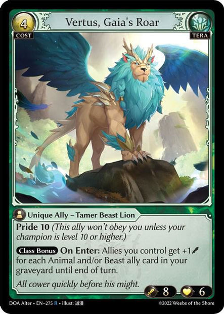 Vertus Gaias Roar (Dawn of Ashes Alter Edition) 