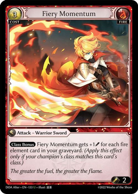 Fiery Momentum (Dawn of Ashes Alter Edition) 