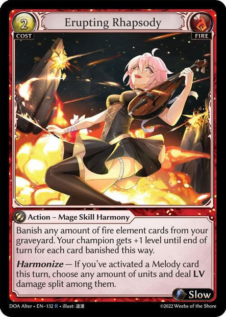 Erupting Rhapsody 132 (Dawn of Ashes Alter Edition) 