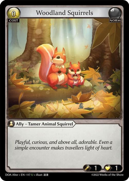 Woodland Squirrels 117 (Dawn of Ashes Alter Edition) 