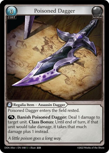Poisoned Dagger 048 (Dawn of Ashes Alter Edition) 