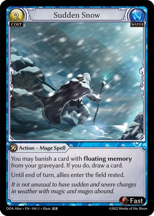 Sudden Snow 194 (Dawn of Ashes Alter Edition) 