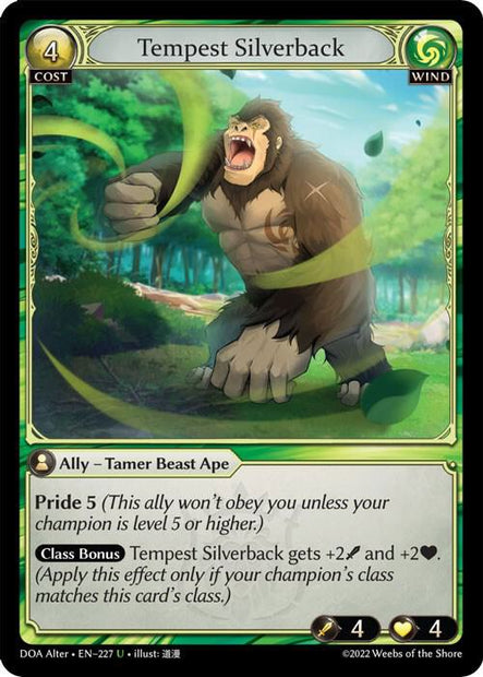 Tempest Silverback (Dawn of Ashes Alter Edition) 