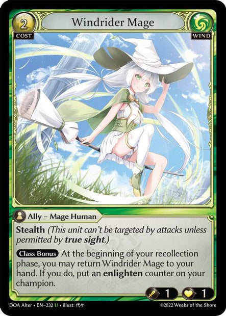 Windrider Mage 232 (Dawn of Ashes Alter Edition) 