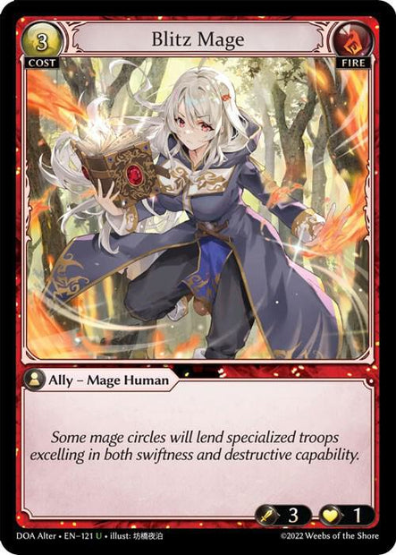Blitz Mage 121 (Dawn of Ashes Alter Edition) 