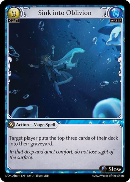 Sink into Oblivion 190 (Dawn of Ashes Alter Edition) 