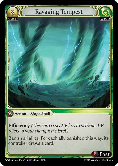 Ravaging Tempest 219 (Dawn of Ashes Alter Edition) 