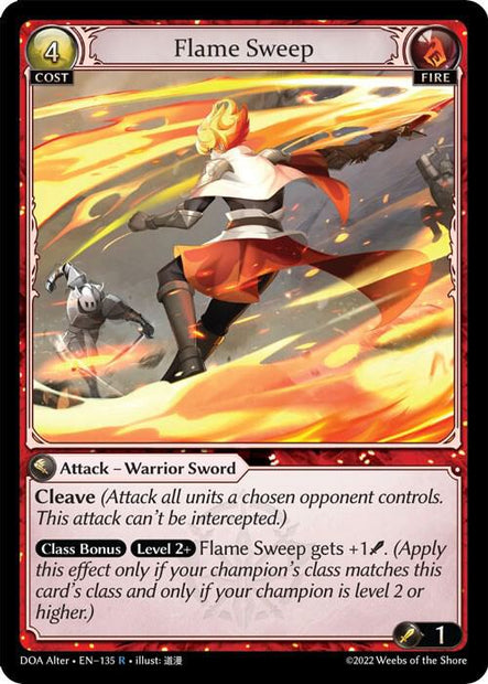 Flame Sweep 135 (Dawn of Ashes Alter Edition) 