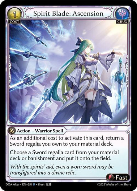 Spirit Blade Ascension 251 (Dawn of Ashes Alter Edition) 