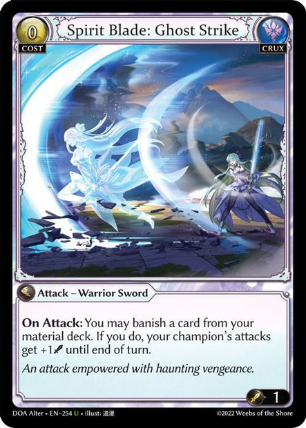 Spirit Blade Ghost Strike (Dawn of Ashes Alter Edition) 