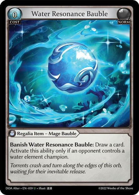 Water Resonance Bauble 059 (Dawn of Ashes Alter Edition) 