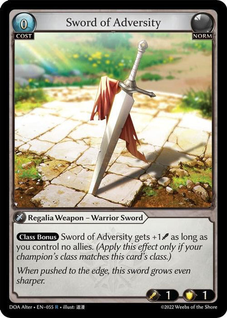 Sword of Adversity 055 (Dawn of Ashes Alter Edition) 