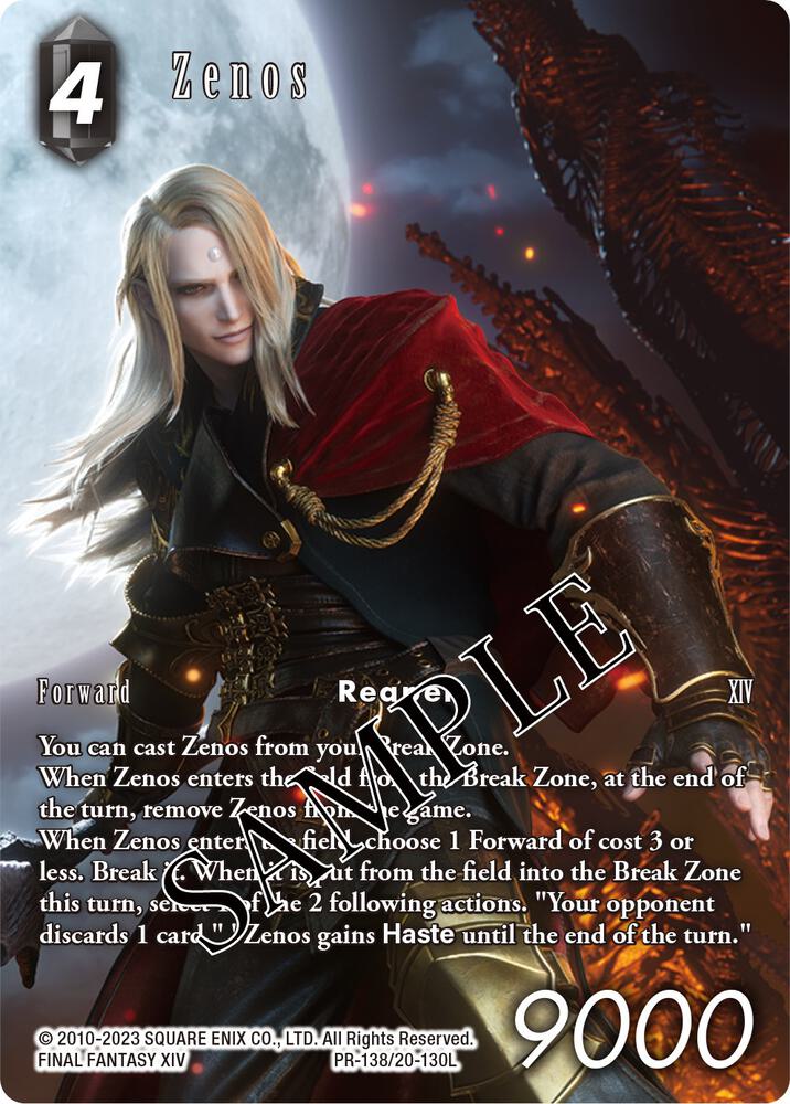 Zenos PR-138/20-130L (FF: Promo Cards)  - Foil
