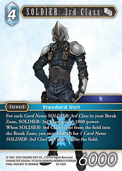 SOLDIER 3rd Class 20-032C (Dawn of Heroes)  - Foil