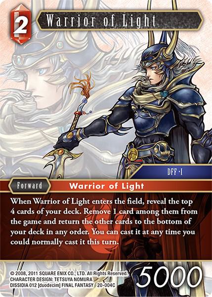 Warrior of Light 20-004C (Dawn of Heroes)  - Foil
