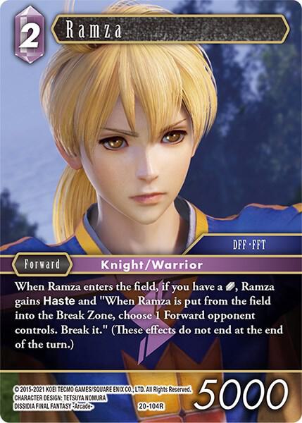 Ramza 20-104R (Dawn of Heroes)  - Foil