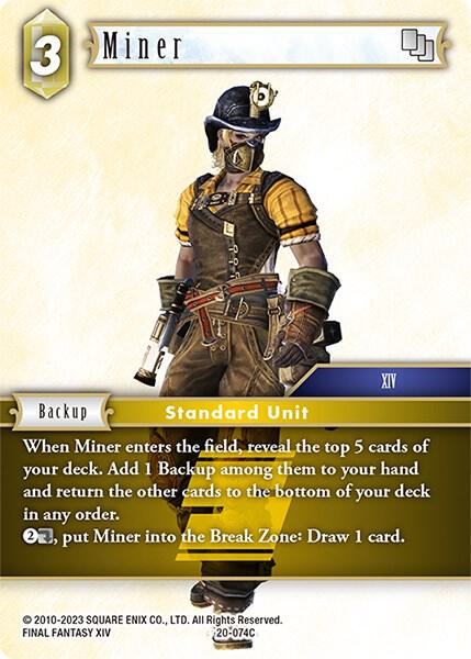 Miner 20-074C (Dawn of Heroes)  - Foil