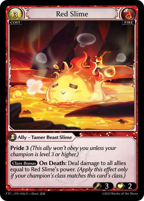 Red Slime 056 (Fractured Crown)  - Parallel Foil
